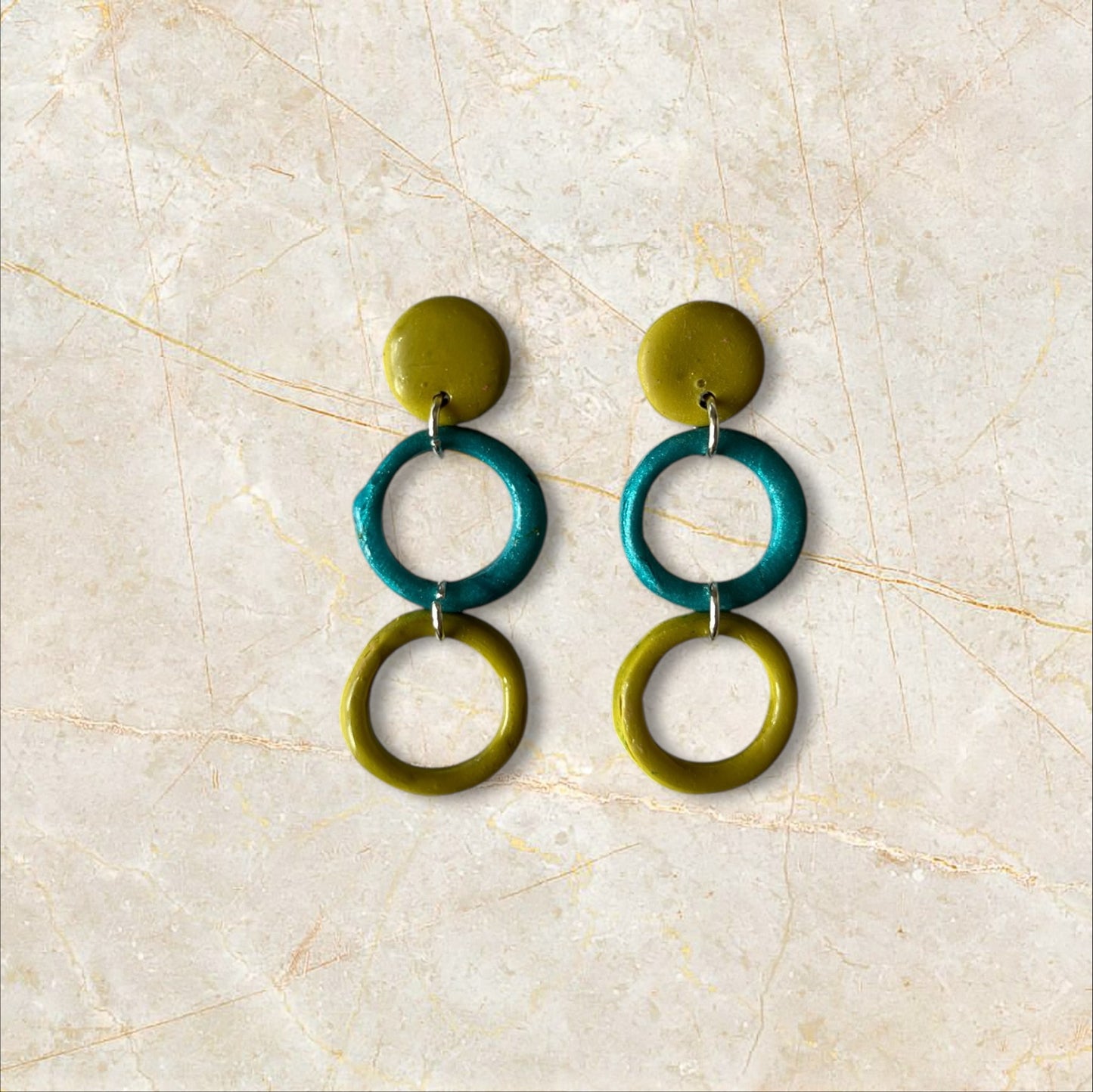 ANNE DÚO OLIVA Y AZUL