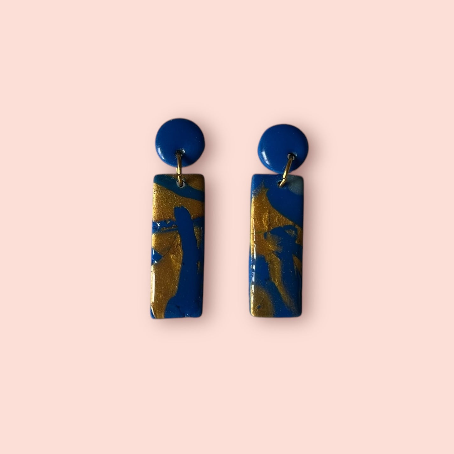 MIRÓ DORADO Y AZUL RECTANGULAR